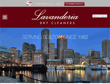 Tablet Screenshot of lavanderiadrycleaners.com